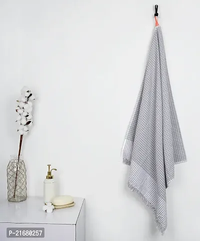 Thirsty Towels - Honey Comb Bath Towel - Steel Grey-thumb0