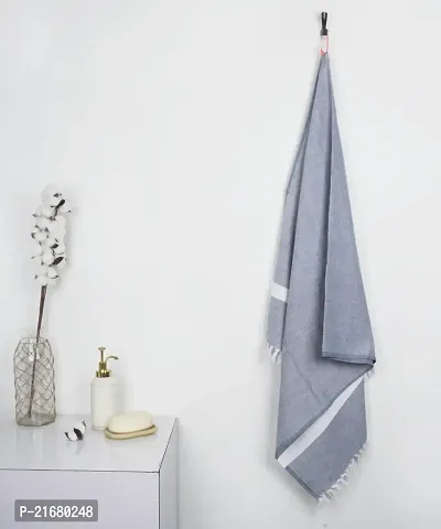 Thirsty Towel - Cambric Solid Bath Towel - Denim Blue-thumb0