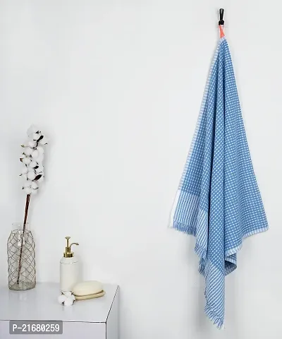 Thirsty Towels - Honey Comb Bath Towel - Blue-thumb0