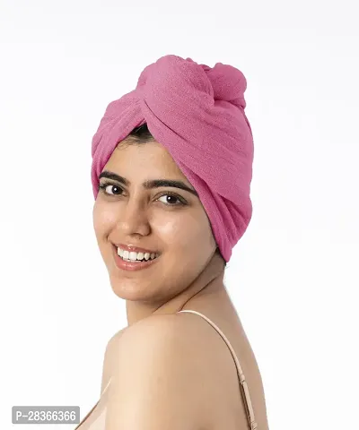Useful Cotton Blend Double Cloth Hair Towel, Desert Rose Color - Pack of 1-thumb2