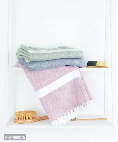 Thirsty Towel - Cambric Solid Bath Towel - Combo - Pack Of 3