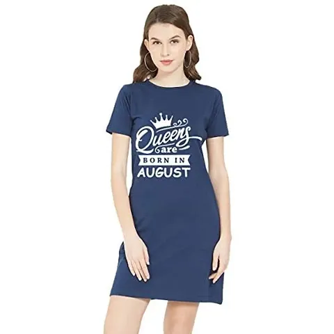 Trendy Blend T-Shirt Dress For Women