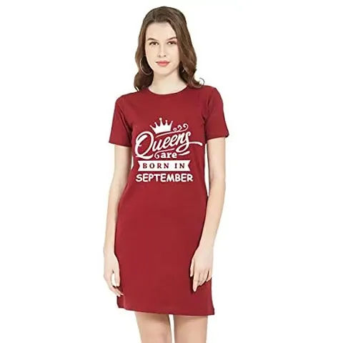 Stylish Blend T-shirt Dress For Women