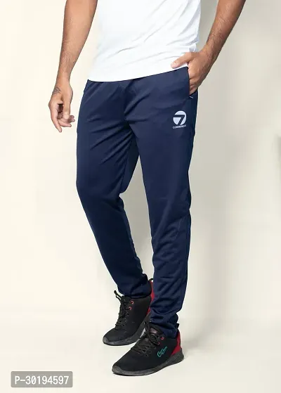 Elegant Cotton Blend Printed Regular Track Pants For Men