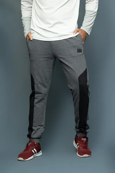 Elegant Blend Self Pattern Joggers For Men