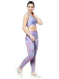AKIBA Printed/Color High Waist Sports Leggings/Stretch Tights Pant/Ankle Length Athletic Lower for Women/Girl-thumb3