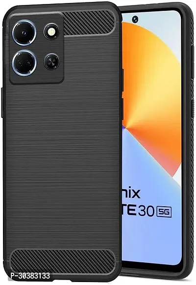 Coverblack Flexible Rubber Back Cover For Infinix X6711 , Note 30 5GBlack-thumb0