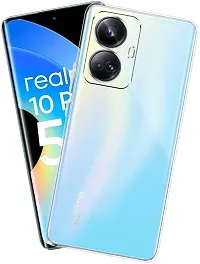 Coverblack Dual Protection Rubber Back Cover For Realme Rmx3686 , 10Pro Plus 5GTransparent Totu-thumb1