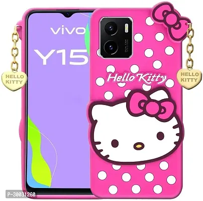 Coverblack Flexible Rubber Back Cover For Vivo Y15CAttactive Pink