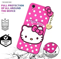 Coverblack Flexible Rubber Back Cover For Vivo Y91I , Vivo Y90 ,90CCute 3D Hello Kitty Soft Tpu Case Girls Case Baby Pink-thumb4