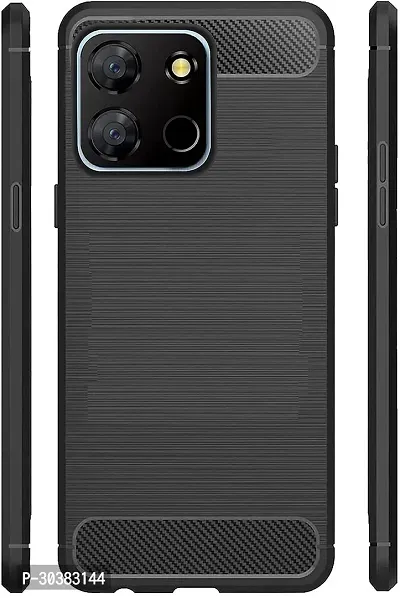 Coverblack Matte Finish Rubber Back Cover For Itel A60SBlack-thumb0