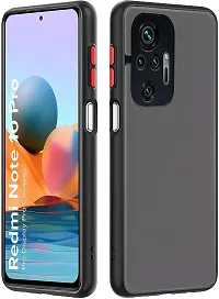 Coverblack Camera Bump Protector Polycarbonate Back Cover For Redmi Note 10 ProBlack Smoke-thumb1