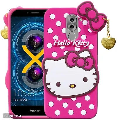 Coverblack Grip Case Rubber Back Cover For Motorola Moto G (4Th Gen)Hello Kitty Pink-thumb2