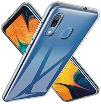 Coverblack Grip Case Rubber Back Cover For Samsung Galaxy A40S , Galaxy M30Transparent-thumb3