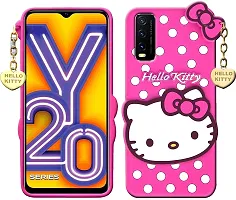 Coverblack Flexible Rubber Back Cover For Vivo V2026 , Vivo Y12SPink-thumb2