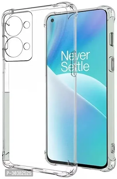 Coverblack Shock Proof Silicon Back Cover For Oneplus Nord 2T 5GTransparent-thumb2