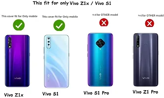 Coverblack Grip Case Rubber Back Cover For Vivo Z1XTransparent Totu-thumb3