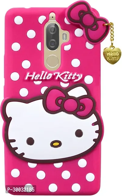 Coverblack Dual Protection Rubber Back Cover For Lenovo K8 NoteHello Kitty Cartoon Case Pink-thumb0