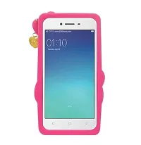 Coverblack Shock Proof Rubber Back Cover For Oppo Cph2325 , Oppo A55 5GPink, White-thumb1