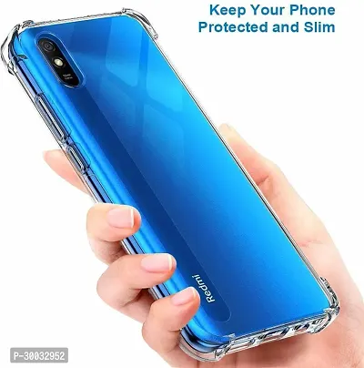 Coverblack Waterproof Rubber Back Cover For Redmi 9I Sport , Redmi 9A , 9ITransparent-thumb3