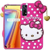 Coverblack Flexible Rubber Back Cover For Realme 7 , Narzo 20 ProHello Kitty Pink-thumb1