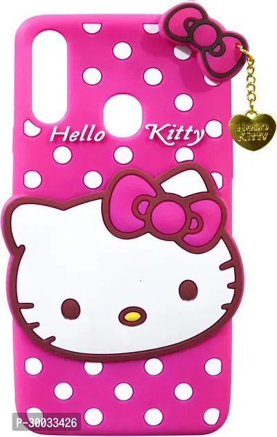 Coverblack Grip Case Rubber Back Cover For Samsung Galaxy A20SSma207FHello Kitty Pink-thumb0