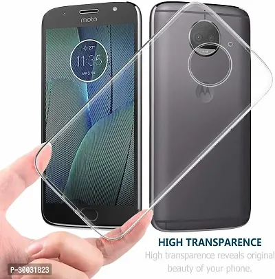 Coverblack Grip Case Rubber Back Cover For Motorola Moto G5S PlusTransparent Totu-thumb2