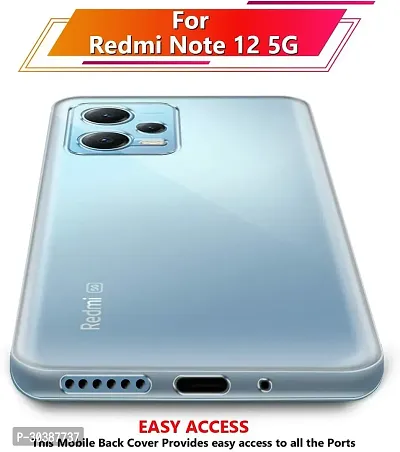 Coverblack Dual Protection Rubber Back Cover For Redmi Note 12 Pro+ 5GTransparent-thumb5