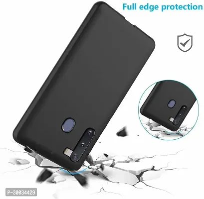 Coverblack Flexible Rubber Back Cover For Realme C3Black-thumb4