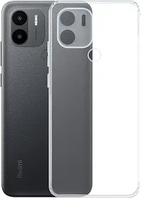 Coverblack Camera Bump Protector Rubber Back Cover For Redmi A2+Transparent-thumb1