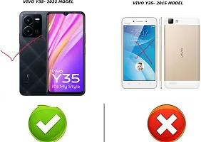 Coverblack Shock Proof Silicon Back Cover For Vivo Y35Transparent-thumb3