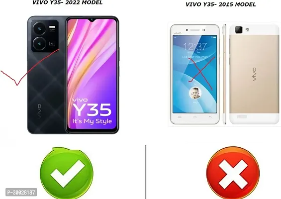 Coverblack Shock Proof Silicon Back Cover For Vivo Y35Transparent-thumb4