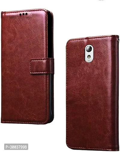 Coverblack Grip Case Artificial Leather,Rubber Flip Cover For Lenovo Vibe P1M P1Ma40Cherry Brown-thumb0