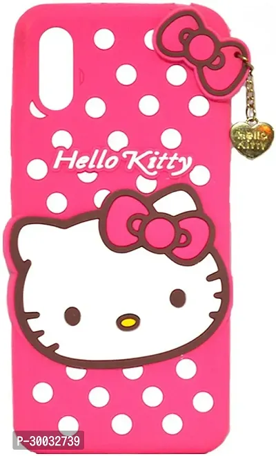 Coverblack Dual Protection Rubber Back Cover For Mi Redmi 9IHello Kitty Pink-thumb2