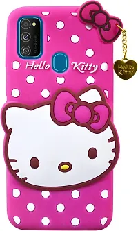 Coverblack Shock Proof Rubber Back Cover For Samsung Galaxy M31 Smm315FHello Kitty Pink-thumb1