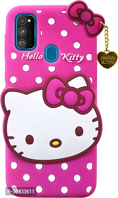 Coverblack Shock Proof Rubber Back Cover For Samsung Galaxy M31 Smm315FHello Kitty Pink-thumb2