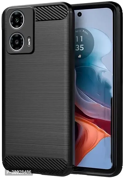 Coverblack Hybrid Tpu Silicon Back Cover For Motorola Moto G24 PowerGravity Black