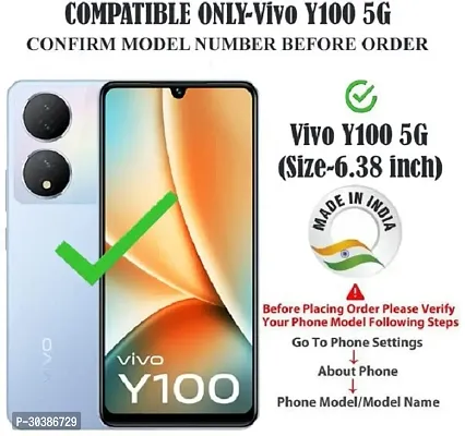 Coverblack Flexible Rubber Back Cover For Vivo V2239 , Vivo Y100Transparent Totu-thumb4