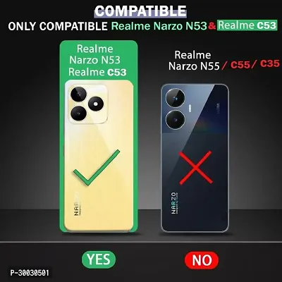 Coverblack Cases With Holder Rubber Back Cover For Realme Narzo N53Transparent-thumb4