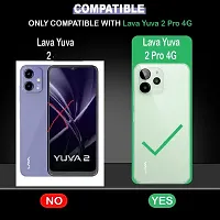 Coverblack Flexible Rubber Back Cover For Lava Yuva 2 ProBlack-thumb2