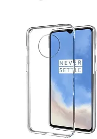 Coverblack Dual Protection Rubber Back Cover For Oneplus 7TTransparent Totu-thumb1