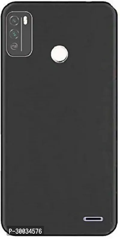 Coverblack Flexible Rubber Back Cover For Micromax In 1BBlack-thumb2