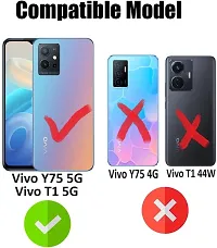 Coverblack Camera Bump Protector Rubber Back Cover For Vivo T1 5GTransparent-thumb3