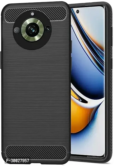 Coverblack Waterproof Rubber Back Cover For Realme Rmx3771 , Narzo 60ProBlack-thumb2
