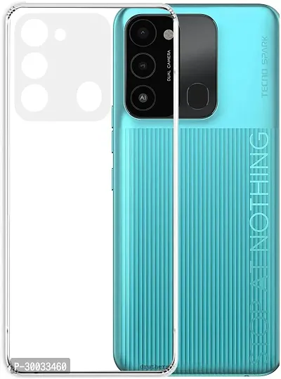 Coverblack Grip Case Rubber Back Cover For Tecno Spark Go 2022Transparent