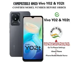 Coverblack Hybrid Tpu Silicon Back Cover For Vivo V2252 , Vivo_Y02TTransparent Totu-thumb3