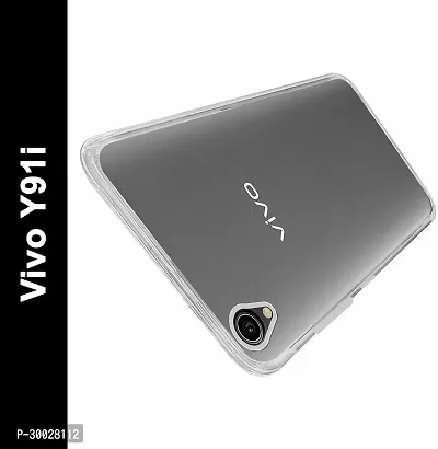 Coverblack Grip Case Rubber Back Cover For Vivo 1820 , Vivo Y91ITransparent Totu