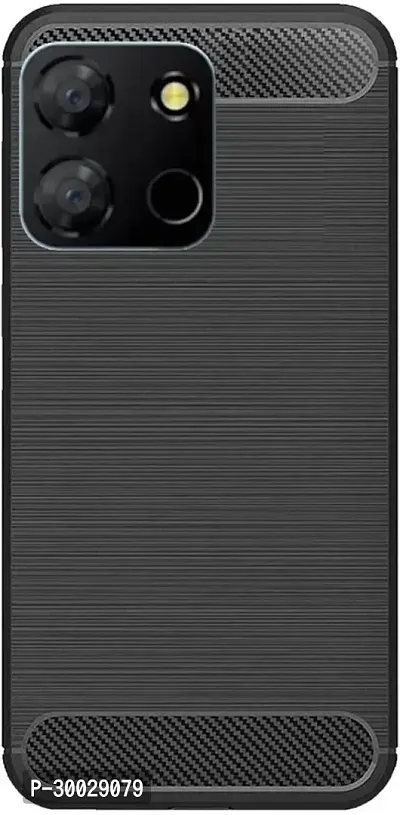 Coverblack Flexible Rubber Back Cover For Itel A60 , A60SBlack-thumb2