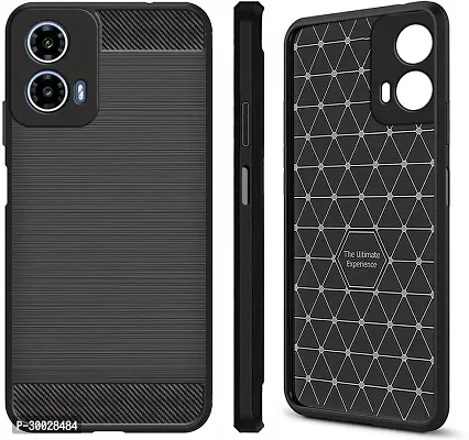 Coverblack Dual Protection Rubber Back Cover For Motorola G24 PowerBlack-thumb0