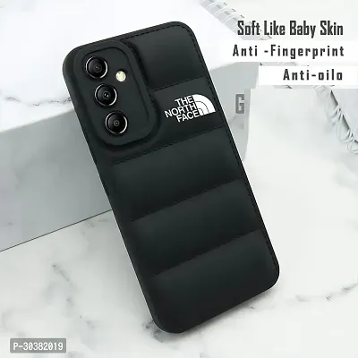 Coverblack Matte Soft Case | Liquid Silicon Puff Case Back Cover For Samsung A55 5GSma556EBlack-thumb5